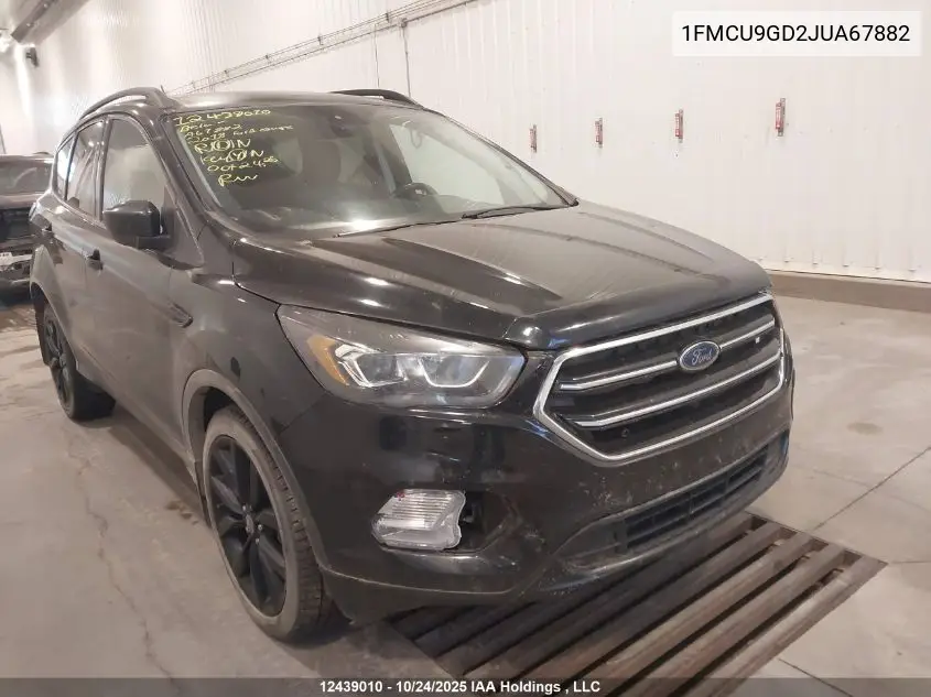 1FMCU9GD2JUA67882 2018 Ford Escape Se
