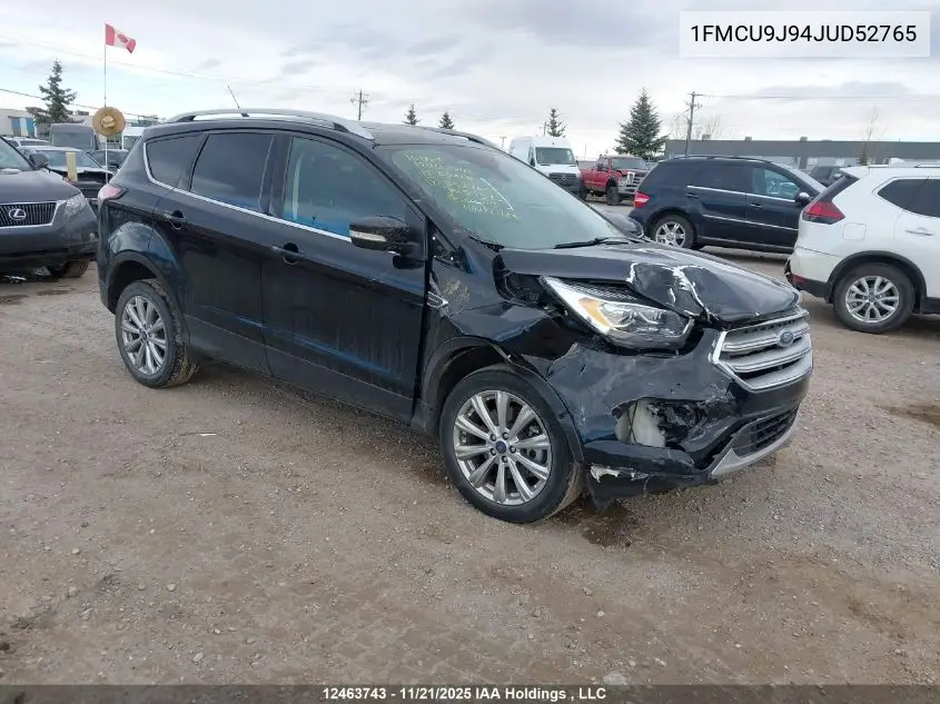 1FMCU9J94JUD52765 2018 Ford Escape Titanium