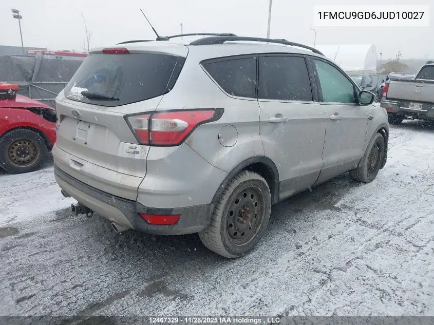 1FMCU9GD6JUD10027 2018 Ford Escape Se