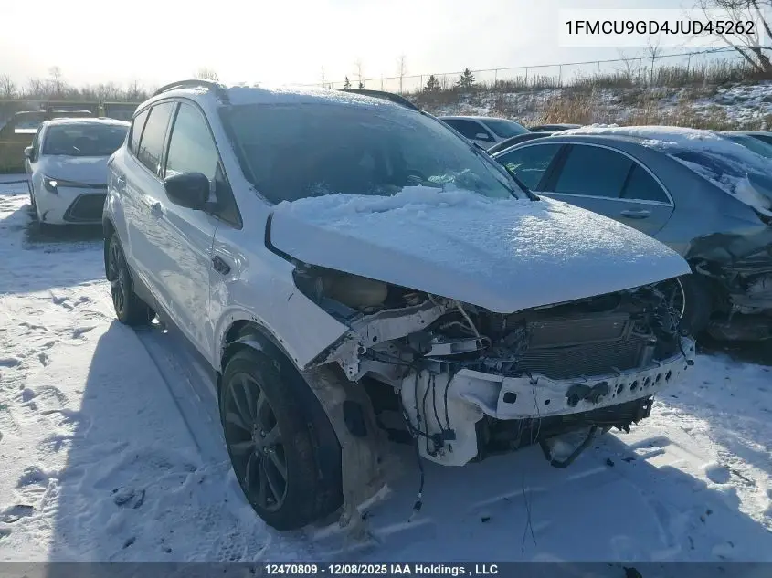 1FMCU9GD4JUD45262 2018 Ford Escape Se