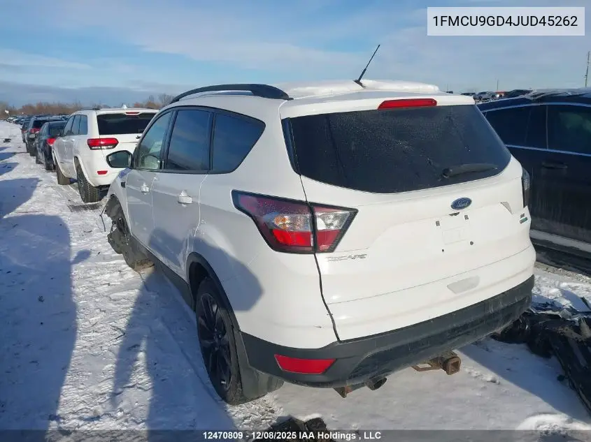 1FMCU9GD4JUD45262 2018 Ford Escape Se