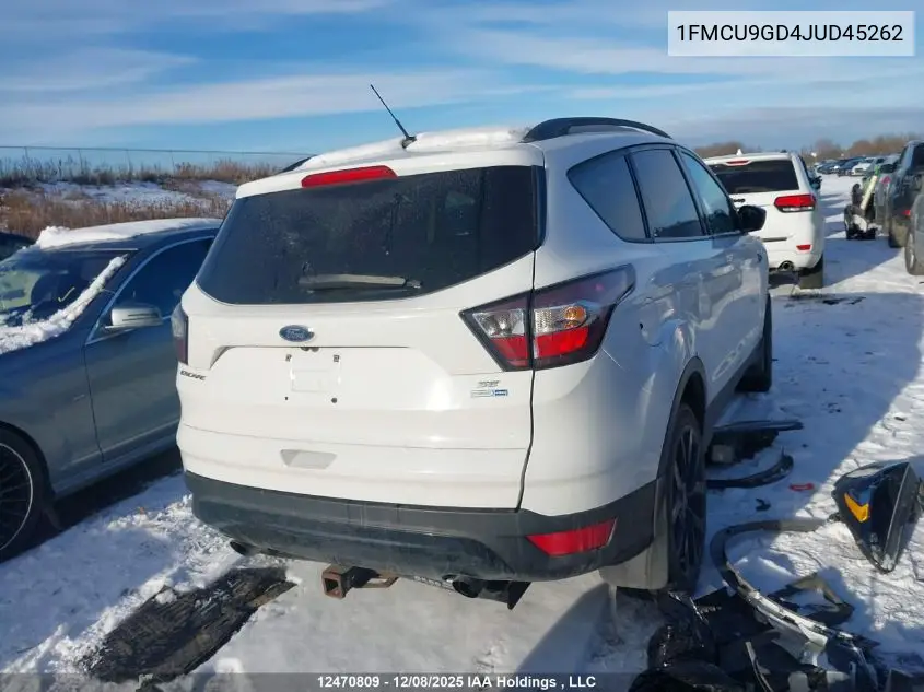 1FMCU9GD4JUD45262 2018 Ford Escape Se