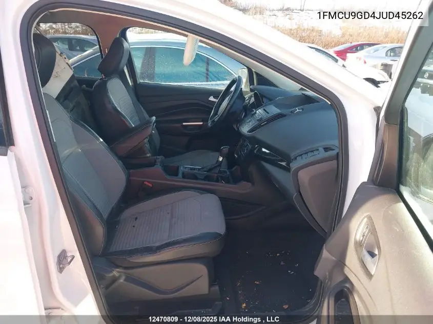 1FMCU9GD4JUD45262 2018 Ford Escape Se