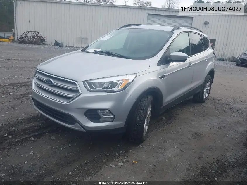1FMCU0HD8JUC74027 2018 Ford Escape Sel