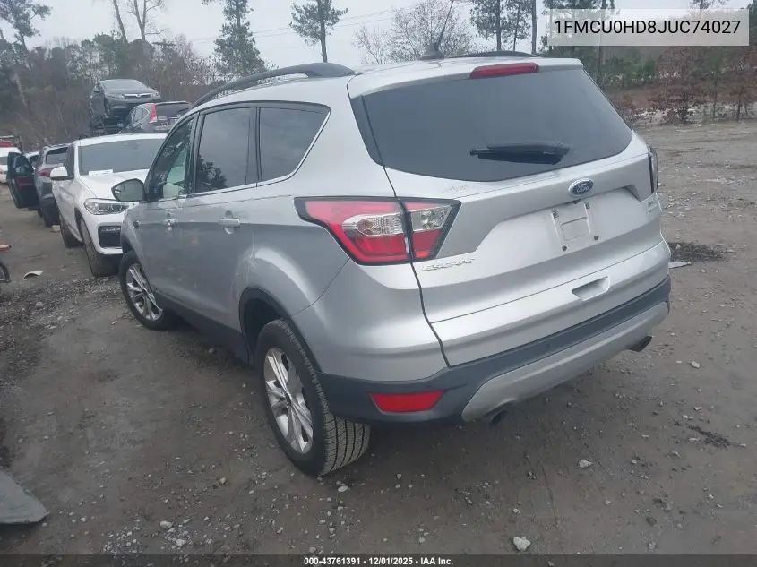 1FMCU0HD8JUC74027 2018 Ford Escape Sel