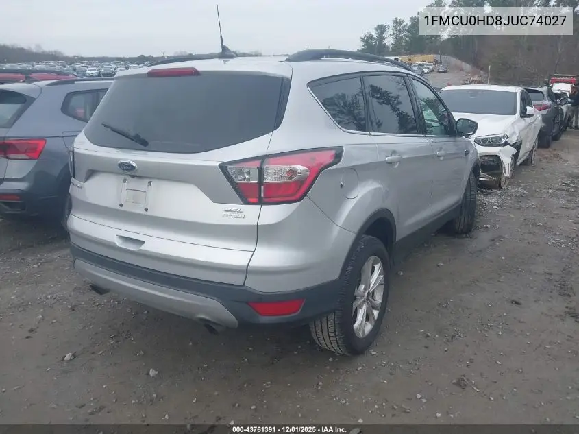 1FMCU0HD8JUC74027 2018 Ford Escape Sel