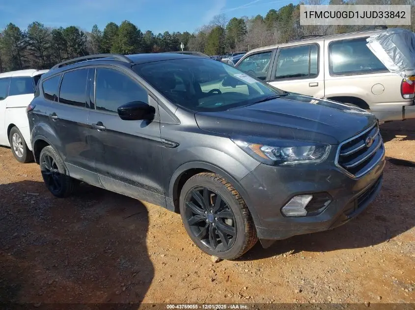 1FMCU0GD1JUD33842 2018 Ford Escape Se