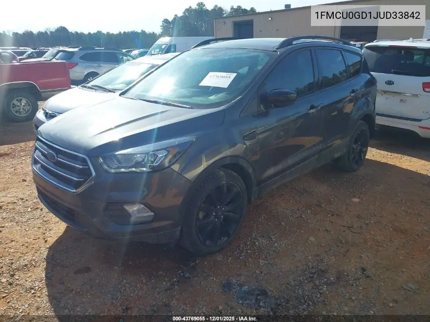 1FMCU0GD1JUD33842 2018 Ford Escape Se
