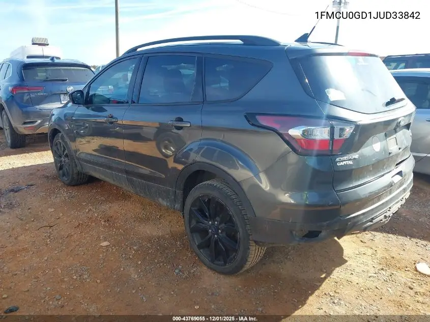 1FMCU0GD1JUD33842 2018 Ford Escape Se