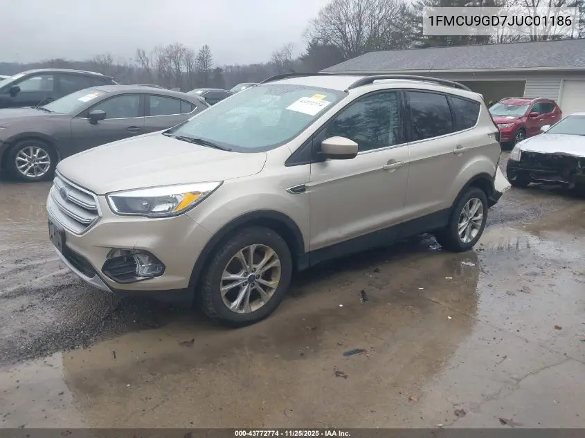 1FMCU9GD7JUC01186 2018 Ford Escape Se