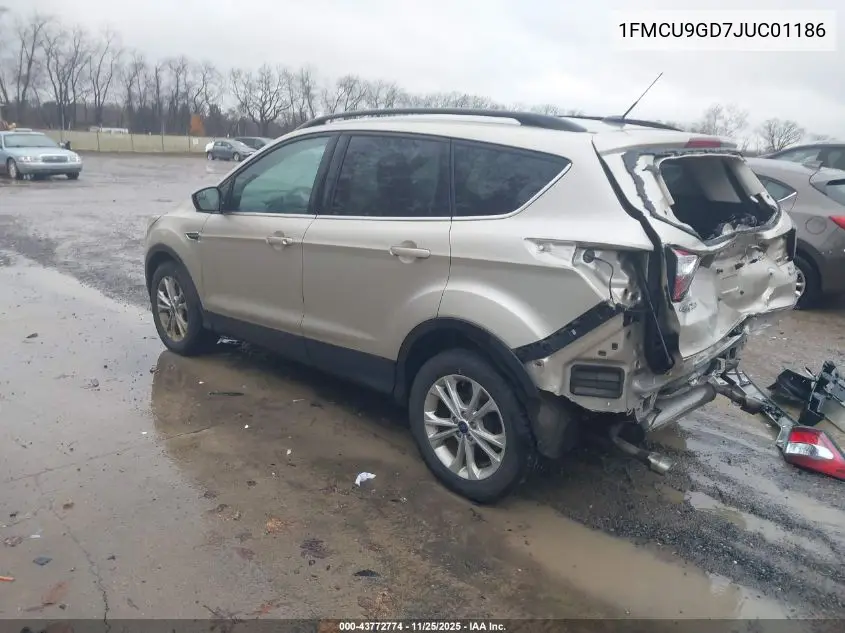 1FMCU9GD7JUC01186 2018 Ford Escape Se