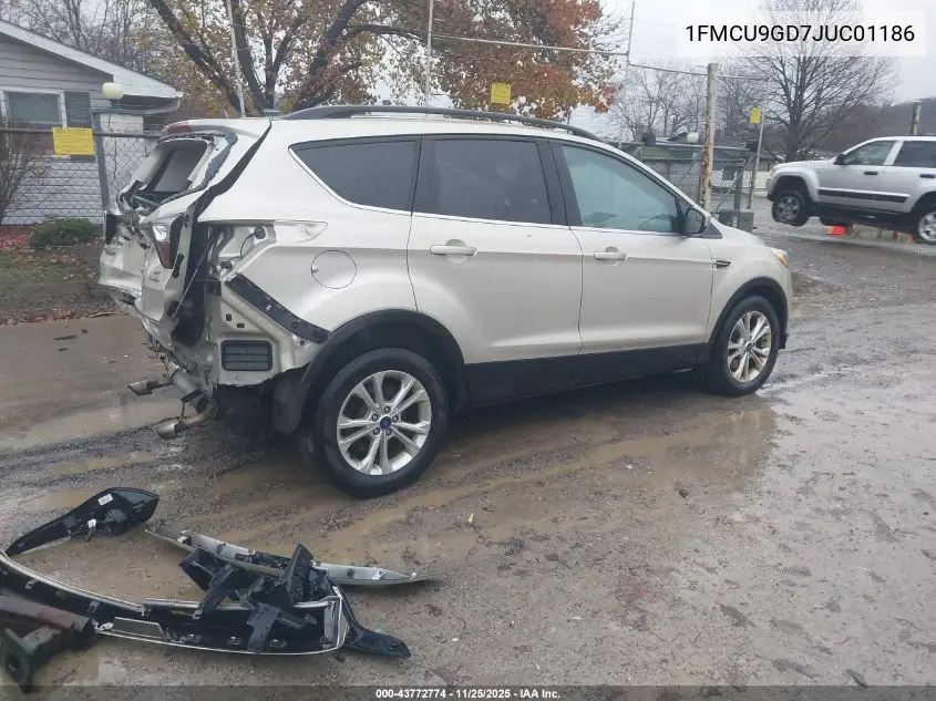 1FMCU9GD7JUC01186 2018 Ford Escape Se