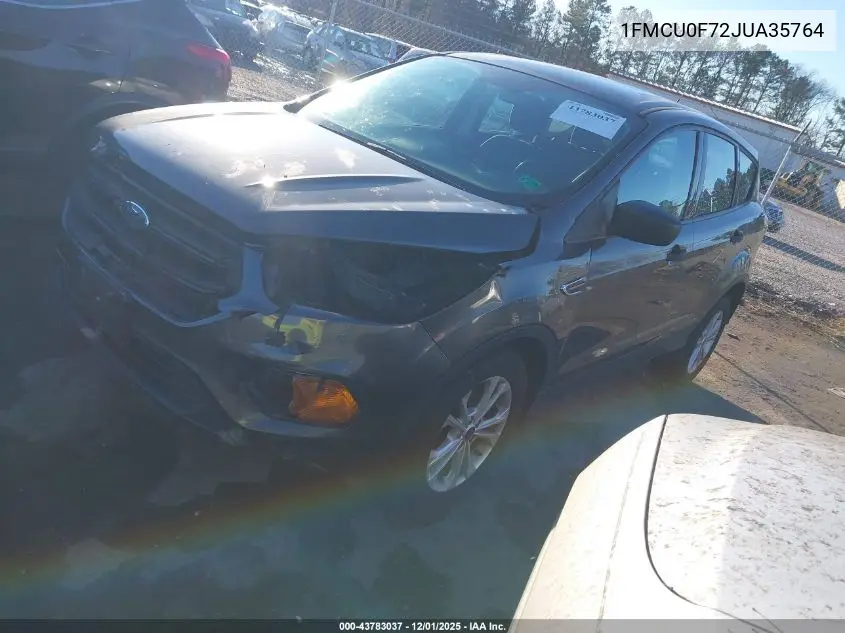 1FMCU0F72JUA35764 2018 Ford Escape S