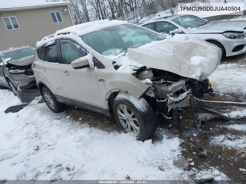 1FMCU9GD0JUA40504 2018 Ford Escape Se