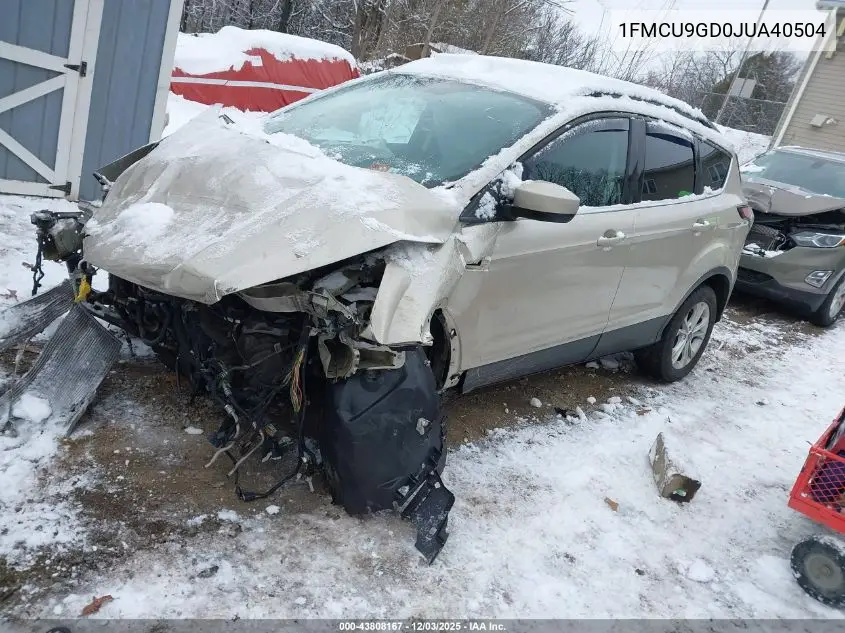 1FMCU9GD0JUA40504 2018 Ford Escape Se
