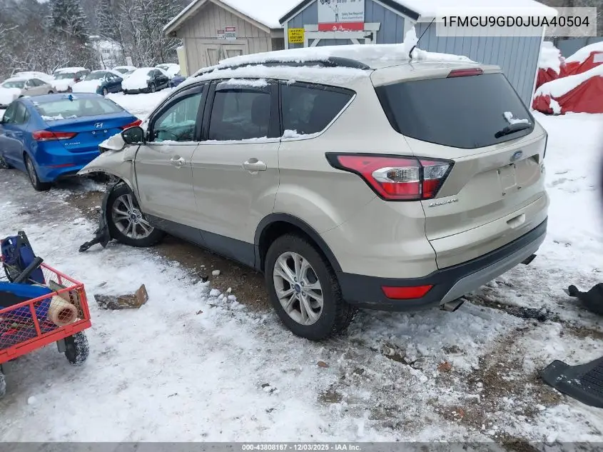 1FMCU9GD0JUA40504 2018 Ford Escape Se