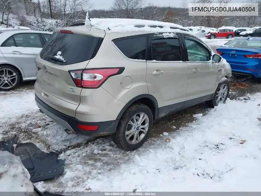 1FMCU9GD0JUA40504 2018 Ford Escape Se