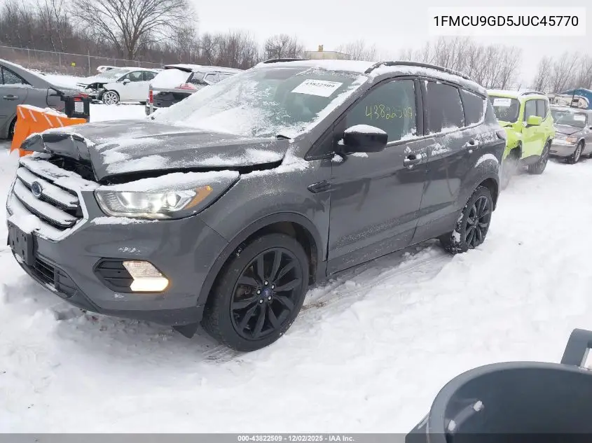 1FMCU9GD5JUC45770 2018 Ford Escape Se