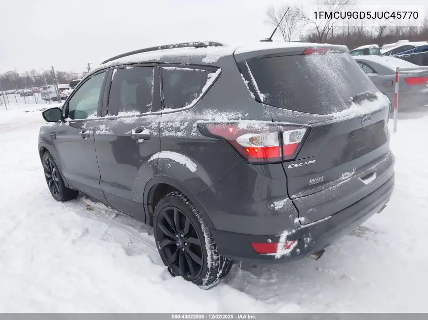 1FMCU9GD5JUC45770 2018 Ford Escape Se