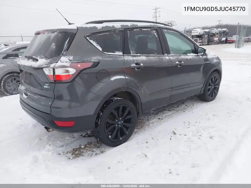 1FMCU9GD5JUC45770 2018 Ford Escape Se