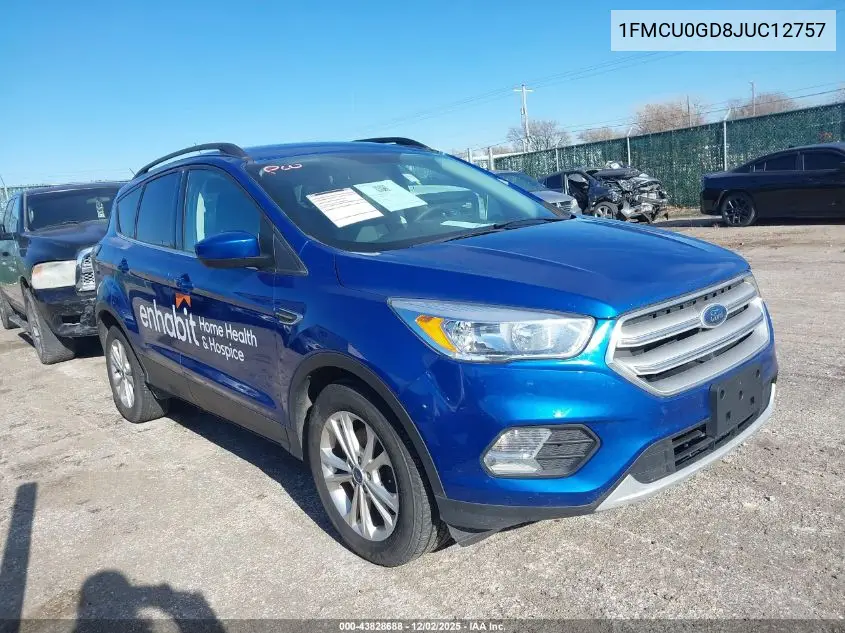 1FMCU0GD8JUC12757 2018 Ford Escape Se