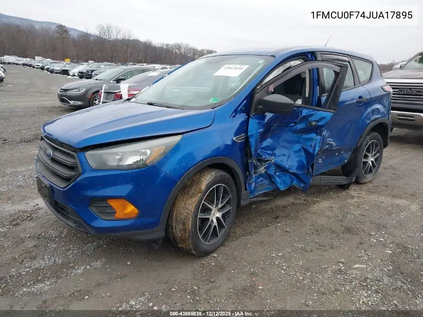 1FMCU0F74JUA17895 2018 Ford Escape S