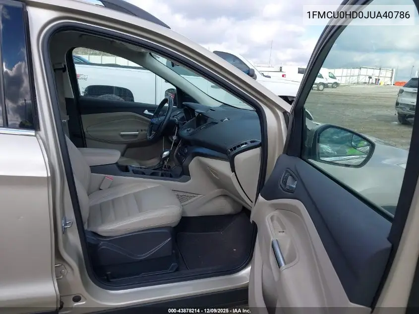 1FMCU0HD0JUA40786 2018 Ford Escape Sel
