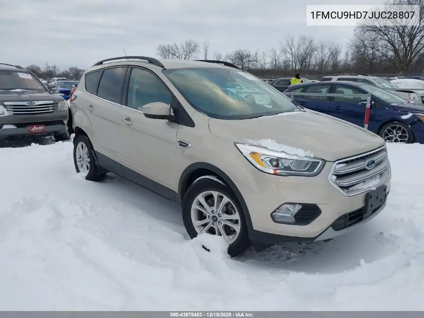 1FMCU9HD7JUC28807 2018 Ford Escape Sel