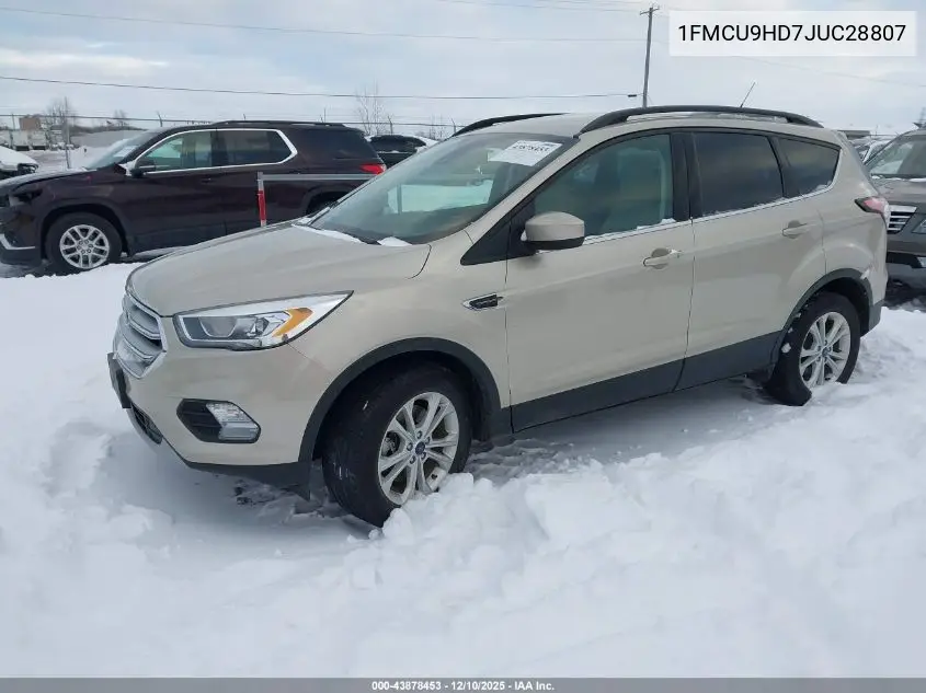 1FMCU9HD7JUC28807 2018 Ford Escape Sel