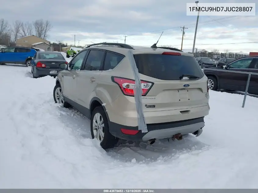 1FMCU9HD7JUC28807 2018 Ford Escape Sel