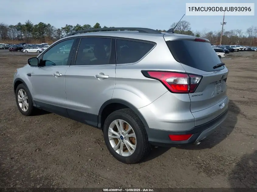 1FMCU9GD8JUB93096 2018 Ford Escape Se