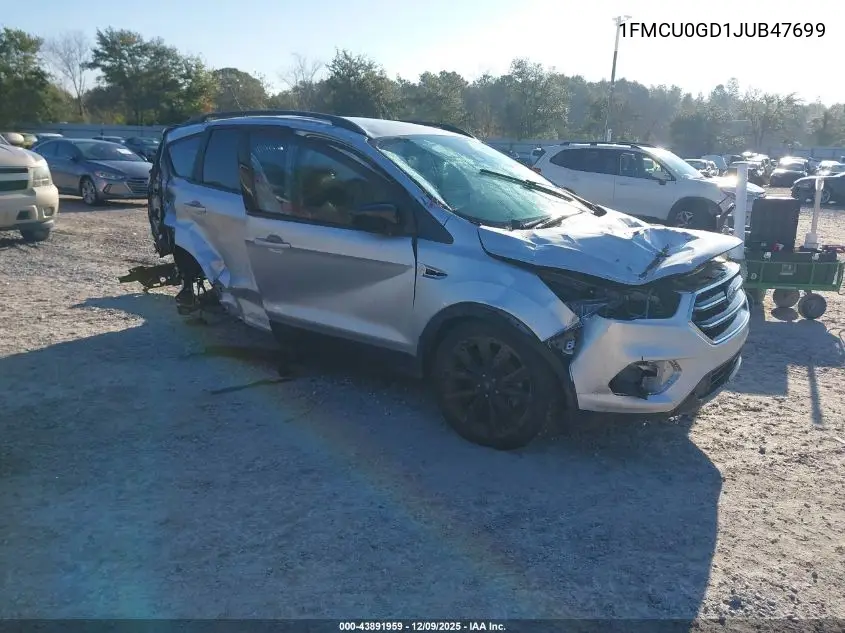 1FMCU0GD1JUB47699 2018 Ford Escape Se