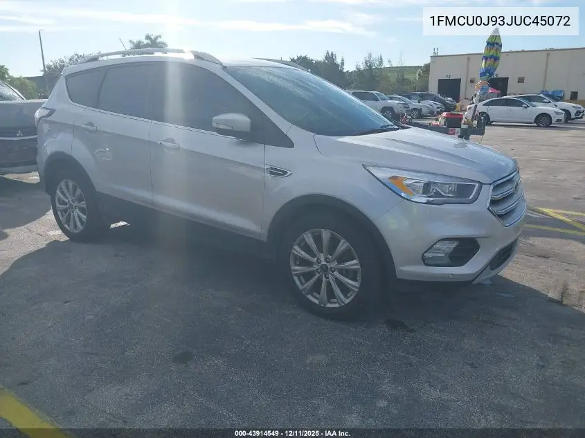 1FMCU0J93JUC45072 2018 Ford Escape Titanium