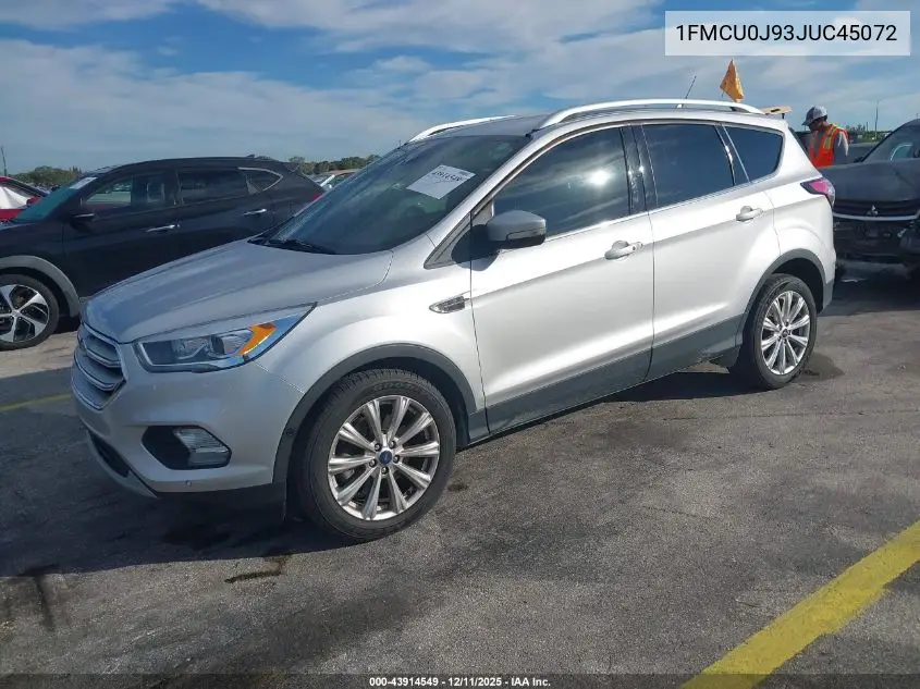 1FMCU0J93JUC45072 2018 Ford Escape Titanium