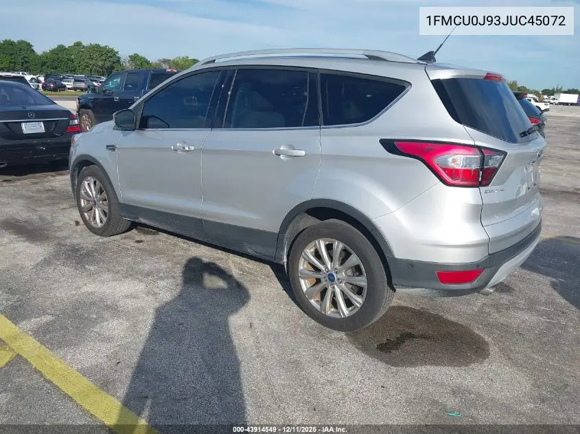 1FMCU0J93JUC45072 2018 Ford Escape Titanium