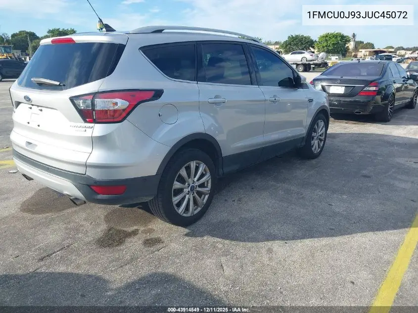 1FMCU0J93JUC45072 2018 Ford Escape Titanium