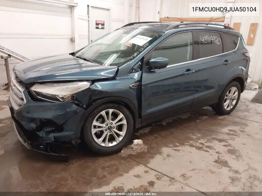 1FMCU0HD9JUA50104 2018 Ford Escape Sel