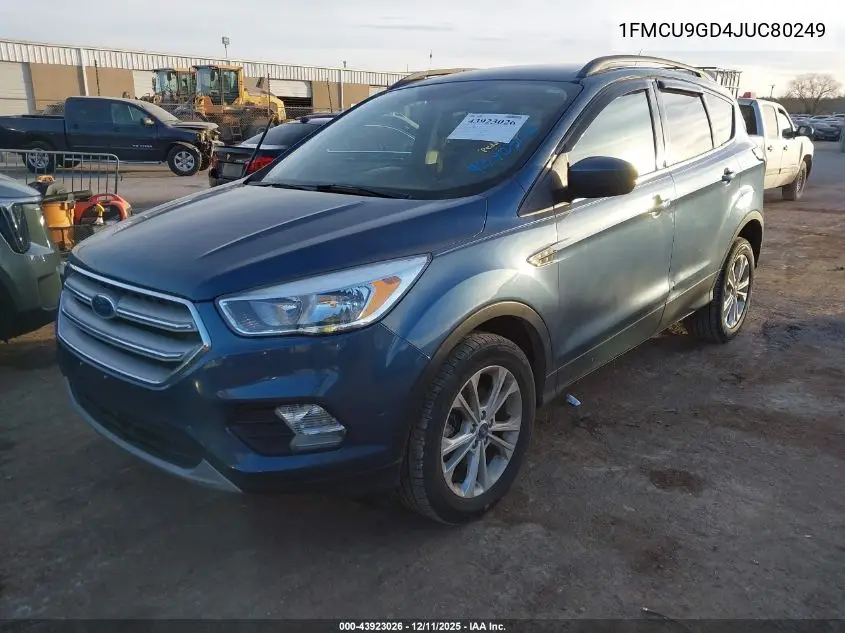 1FMCU9GD4JUC80249 2018 Ford Escape Se