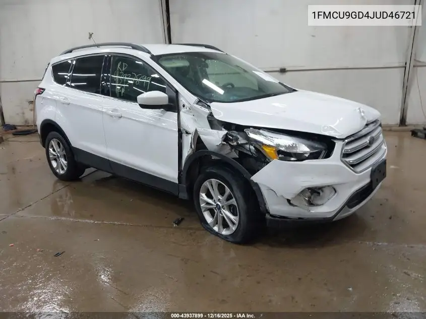 1FMCU9GD4JUD46721 2018 Ford Escape Se
