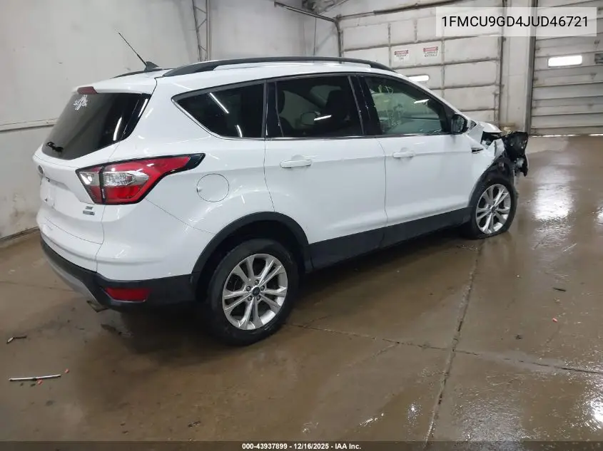 1FMCU9GD4JUD46721 2018 Ford Escape Se