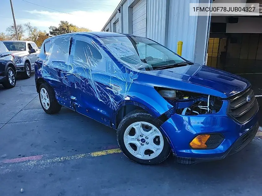 1FMCU0F78JUB04327 2018 Ford Escape S
