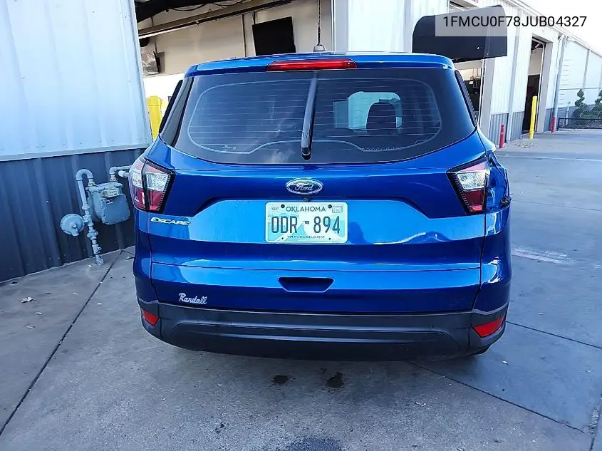 1FMCU0F78JUB04327 2018 Ford Escape S
