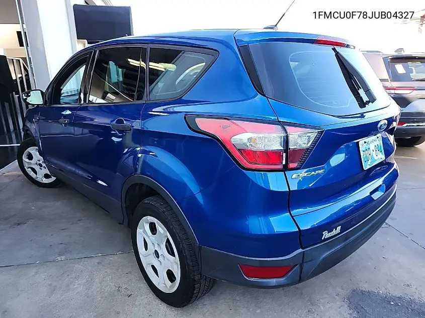 1FMCU0F78JUB04327 2018 Ford Escape S