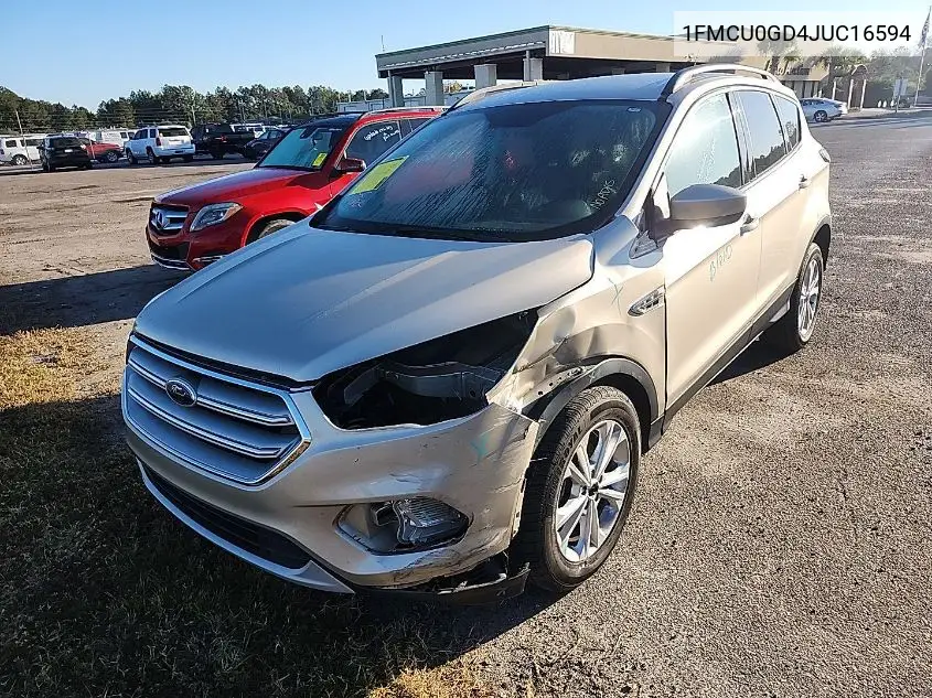 1FMCU0GD4JUC16594 2018 Ford Escape Se