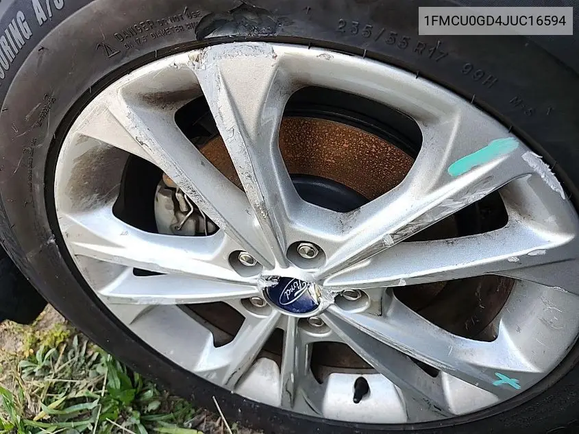 1FMCU0GD4JUC16594 2018 Ford Escape Se