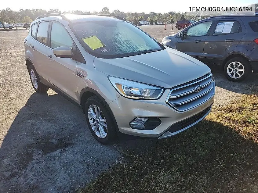 1FMCU0GD4JUC16594 2018 Ford Escape Se
