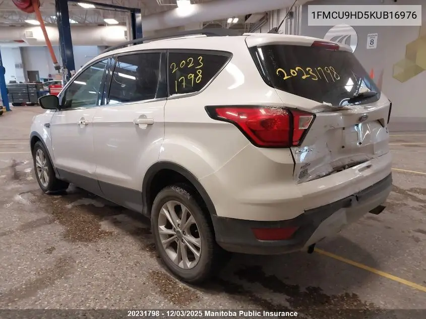 1FMCU9HD5KUB16976 2019 Ford Escape Sel