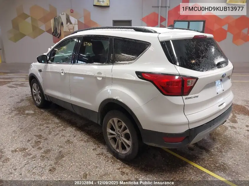 1FMCU0HD9KUB13977 2019 Ford Escape Sel