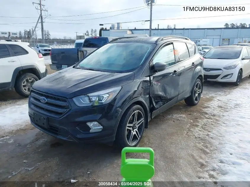 1FMCU9HD8KUA83150 2019 Ford Escape Sel