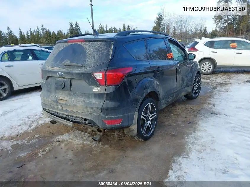 1FMCU9HD8KUA83150 2019 Ford Escape Sel